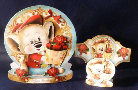 Cute Mouse with Cheese Card Kit by Michelle Chivers