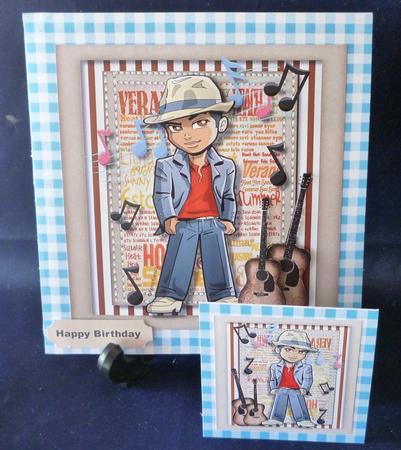 8x8 Mini Kit Mr Music Man by Michelle Chivers