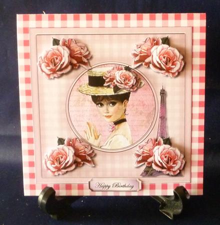 Parisian Girl & Vintage Roses by Michelle Chivers