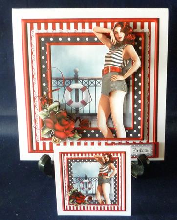 Waiting for the Sailor Card Front Kit by Michelle Chivers