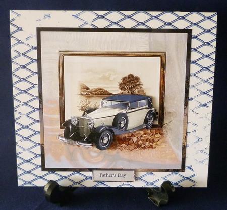 Drive to the Coast 7x7 Card with Decoupage by Michelle Chivers