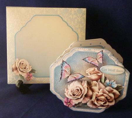 Roses and Butterflies - Little Pretties Card Mini Kit by Michelle Chivers