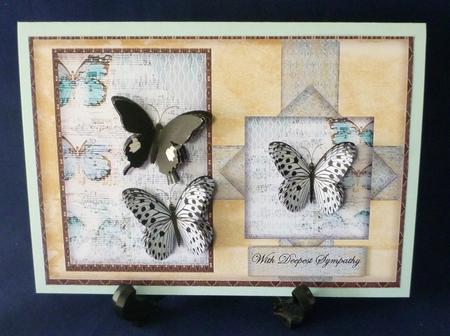 Vintage Butterflies Sympathy by Michelle Chivers
