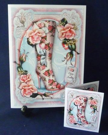 Beautiful Vintage Boot with Roses by Michelle Chivers