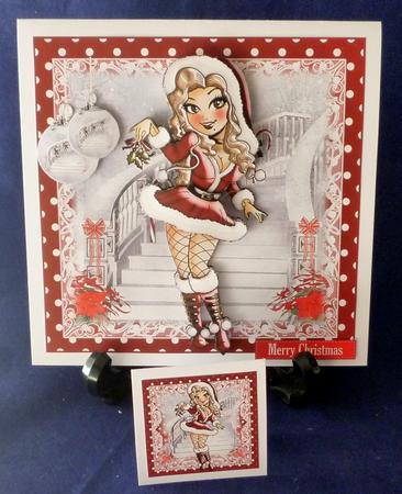 The Mistletoe Card Front Kit by Michelle Chivers