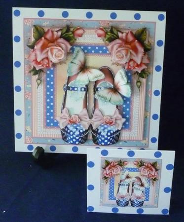 The Dotty Shoes Card Front Kit by Michelle Chivers