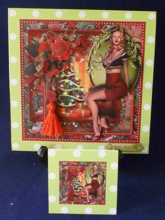 Have a Retro Christmas Card Front Kit by Michelle Chivers