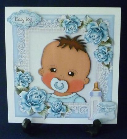 Gorgeous Baby Boy 8x8 Mini Kit by Michelle Chivers