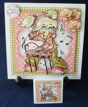 Dj Queen Card Front Kit by Michelle Chivers