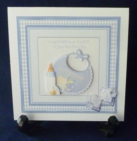 Bib & Bottle - New Baby Boy by Michelle Chivers