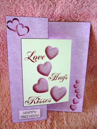 Love,hugs,kisses Fold Back Sheet by Michelle Chivers