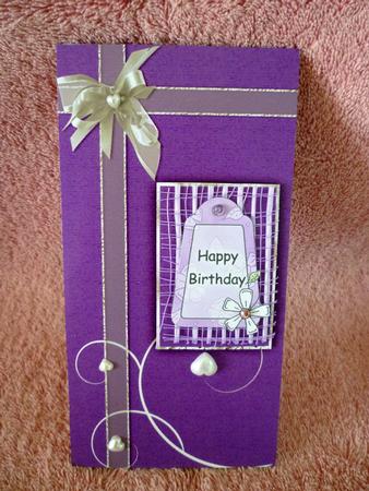 Purple Mothers Day Card by Michelle Chivers