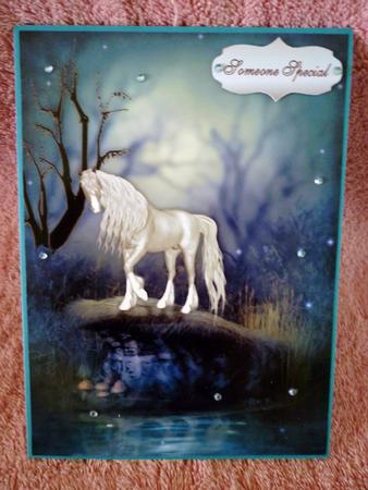 Fantasy Horse A4 Card by Michelle Chivers
