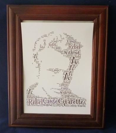 James Dean Word Art by Michelle Chivers