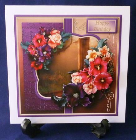 Summer Evening Decoupage Card Front by Michelle Chivers