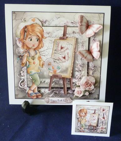 The Little Artist Card Front Kit by Michelle Chivers