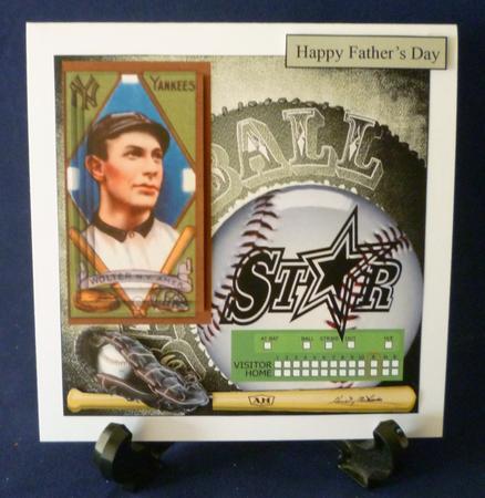 Vintage Baseball Card Wolter Topper with Layers by Michelle Chivers