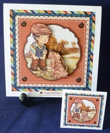 Cardtopper Best Friends Dog 596 by Michelle Chivers