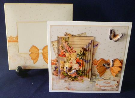 Cardtopper with Matching Envelope Poppy 600 by Michelle Chivers