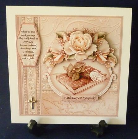Sympathy Bible & Rose 8x8 Decoupage Mini Kit by Michelle Chivers