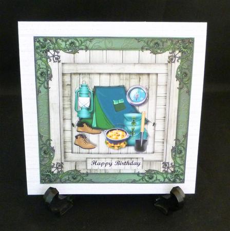 Male Card Outdoor Camping by Michelle Chivers