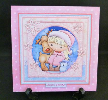 Penny's Snowy Pals Christmas 8x8 Decoupage Mini Kit by Michelle Chivers