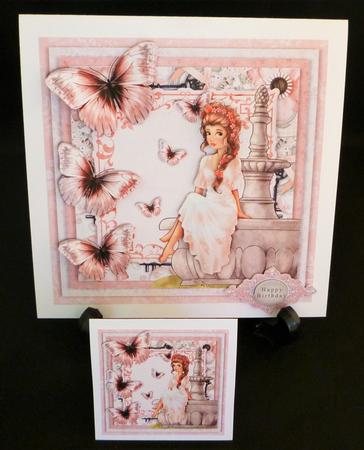 Cardtopper Soft Pink Romance 617 by Michelle Chivers