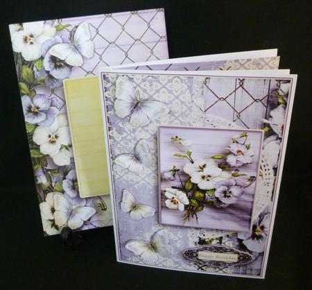 Cardtopper with Matching Envelope Pansy Lilac 632 by Michelle Chivers