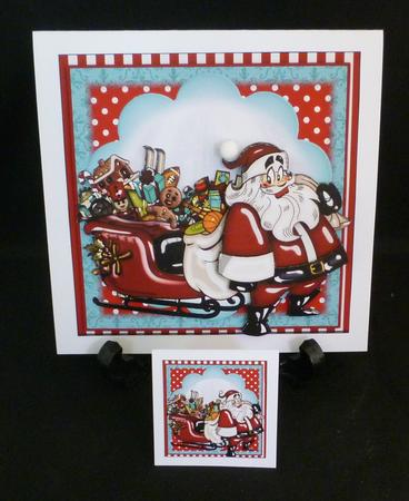 Santa's Here!! Card Front Kit by Michelle Chivers