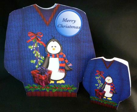 Penguin Present - Christmas Jumper Card Mini Kit by Michelle Chivers