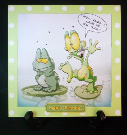 Leap Frog 8x8 Quick Card by Michelle Chivers