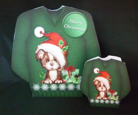 Little Puppy - Christmas Jumper Card Mini Kit by Michelle Chivers