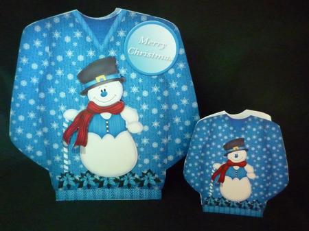 Snowman - Christmas Jumper Card Mini Kit by Michelle Chivers
