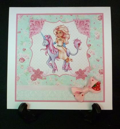 Pretty Princess & Unicorn Topper & Decoupage by Michelle Chivers
