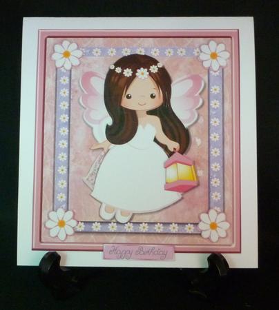 Beautiful Fairy with Lantern 8x8 by Michelle Chivers