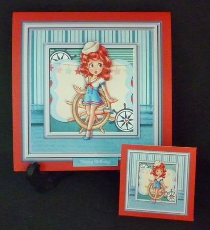For the Boys Pinup Vintage Sailor Girl Mini Kit by Michelle Chivers