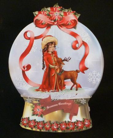 Deer Friends Snow Globe Shaped Card Kit by Michelle Chivers