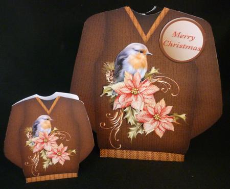 Little Robin - Christmas Jumper Card Mini Kit by Michelle Chivers
