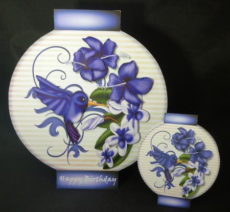 Mini Kit Oriental Lantern Bird & Flowers by Michelle Chivers