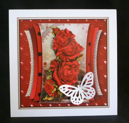 Romantic Roses - Shaped Layers Card Mini Kit by Michelle Chivers