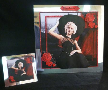 The Beauty in the Black Hat Card Front Kit by Michelle Chivers