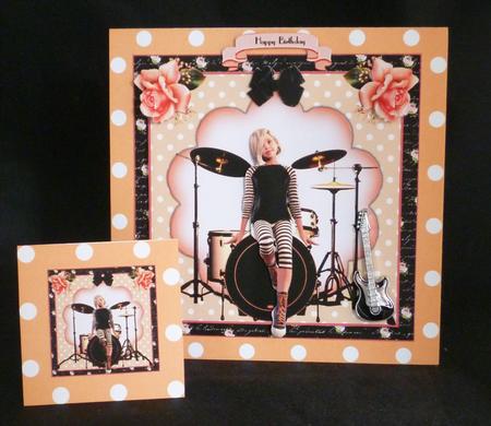 The Drums Card Front Kit by Michelle Chivers