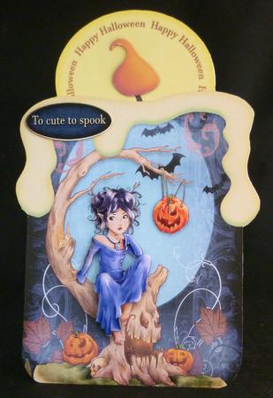 Candle Shape Card Spooktacular 689 by Michelle Chivers