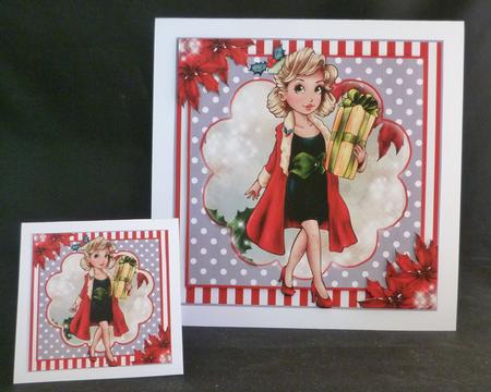 Christmas Shopping Card Front Kit by Michelle Chivers