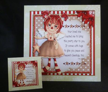 The Christmas Angel Card Front Kit by Michelle Chivers