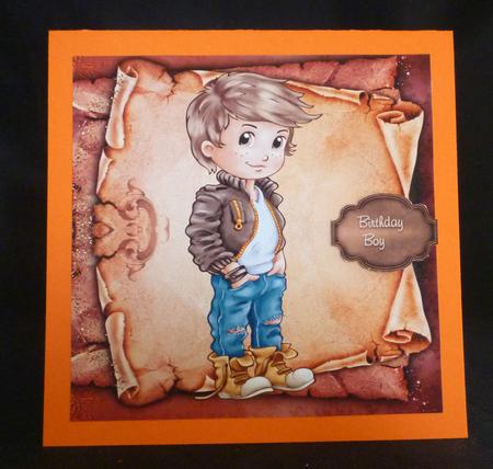 Birthday Boy 8x8 Card by Michelle Chivers