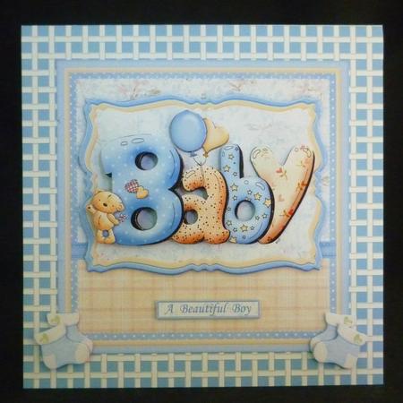 Bubble Baby Boy 7.5 Decoupage Mini Kit by Michelle Chivers
