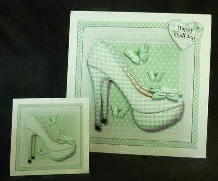 Green Gingham Shoes Mini Kit by Michelle Chivers