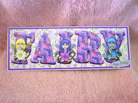 Flower Fairies Fairy Large Dl Card Front with Decoupage by Michelle Chivers
