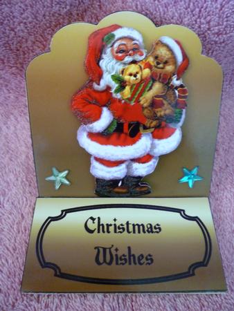 Santa and Teddies Easel Card by Michelle Chivers